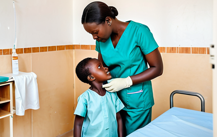 **

"A professional female doctor in Burkina Faso, wearing modest scrubs, examining a child patient in a clean and well-lit clinic, fully clothed, appropriate attire, safe for work, perfect anatomy, natural proportions, high-quality photography, family-friendly environment, promoting healthcare in Africa."

**