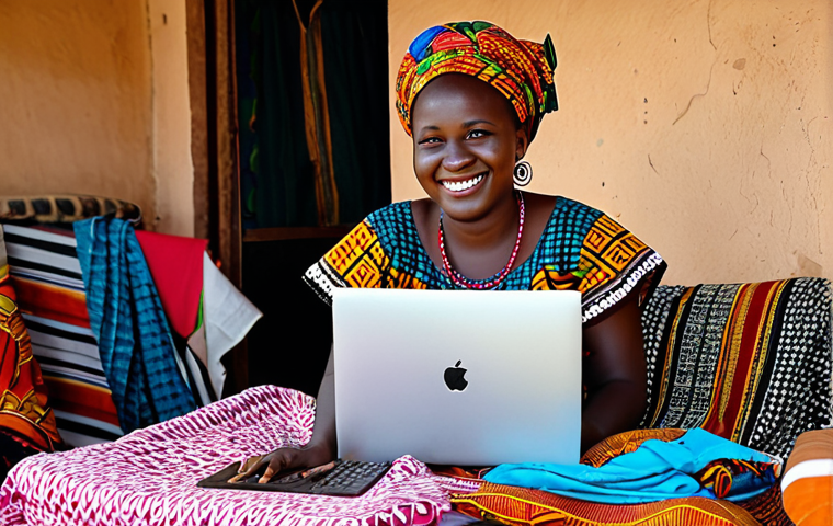 부르키나파소의 유튜브 및 SNS 활용도 - Student Learning on YouTube**

"A young Burkinabè student, fully clothed in modest school uniform, a...