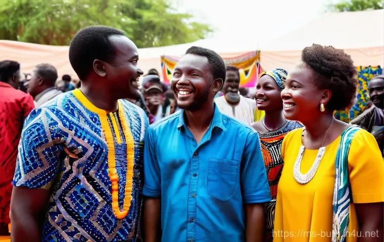 부르키나파소의 문화 정책 및 예술 지원 프로그램 - **Prompt 1: Vibrant FESPACO Film Festival Celebration**
A wide shot capturing the energetic and ...