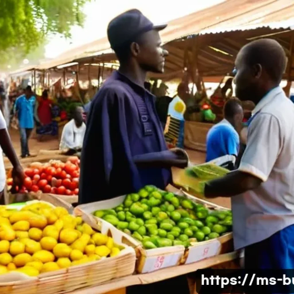 부르키나파소에서 신용카드 사용 가능 여부 - **Prompt: Bustling Ouagadougou Market Cash Transaction**
A vibrant, sunlit scene inside a tradit...